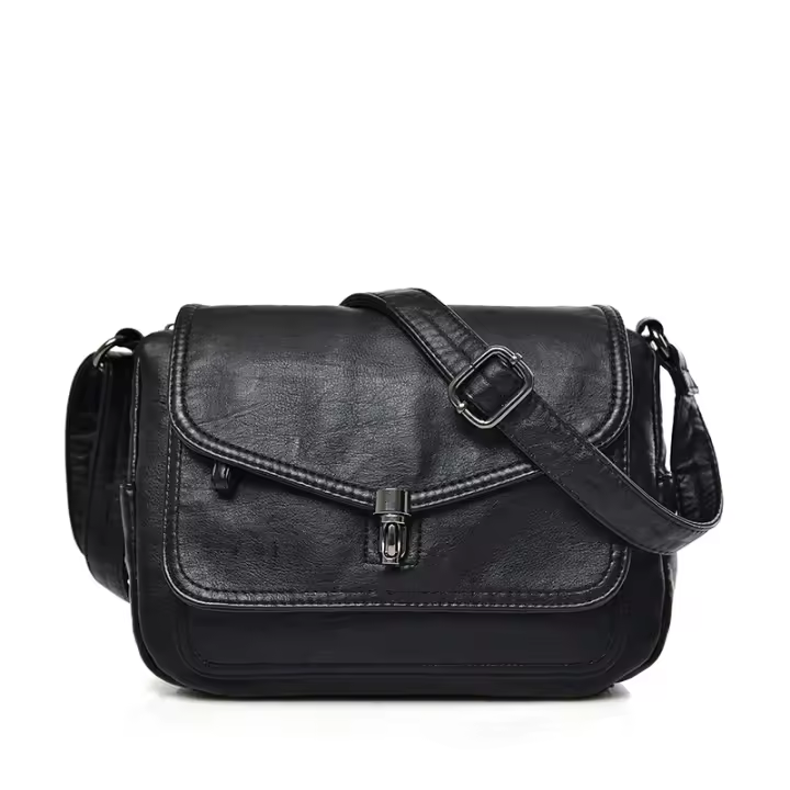 Bolsos de hombre de cuero Vintage para Mujer, bolsos de lujo, paquete de diseñador, Bolso Cruzado Pequeño, - 1