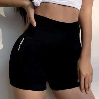 Pantalones cortos de cintura alta para mujer, pantalones cortos deportivos ajustados sin costuras para andar en bicicleta, correr y fiestas - details 0