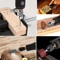 JANGKLIFE 3-Velocidades Multi-Herramienta Rotativa para Proyectos de Bricolaje, Pulido, Carga USB, Batería Recargable, 700mAh, Kit de Herramienta Rotativa, Accesorios de Herramienta Rotativa - details 2