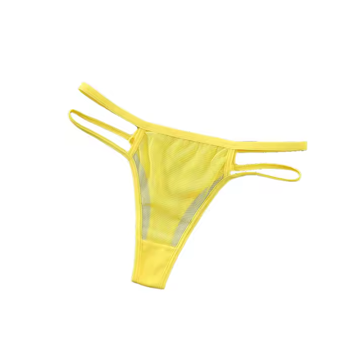 Bragas De Encaje Para Mujer, Ropa Interior Sexy De Cintura Baja Calada, Transparente, Cómoda, Lencería Femenina, 3 piezas - 1