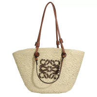 Bolso de paja tejido de gran capacidad, bolso de mano hecho a mano, bolso de estilo festivo, bolso de hombro - details 12