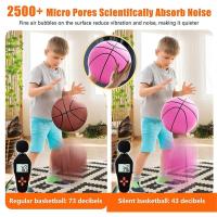 Baloncesto de Espuma 3D de Alta Densidad - Rebote Silencioso - Piscina de Playa Familiar, Pelota Silenciosa de PU, Espuma Sólida Sin Residuos - details 3