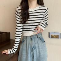 2025 Otoño Moda Mujer Jersey Suéteres Jersey de punto Tops de manga larga Invierno Básico sólido suave suéter femenino - details 12