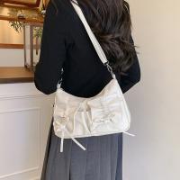 Bolso cruzado con lazo de estilo coreano, bolso de hombro plisado Y2k de Color sólido, bolso de compras con correa de cordón, bolso de Dumpling de Pu, Dairy - details 4
