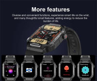 2025 nuevo reloj inteligente militar para hombres impermeable al aire libre rastreador de actividad/deporte Monitor de salud 2,10 "BT llamada Smartwatch - details 20