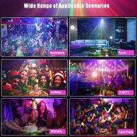 ESHINY 60 Patterns Battery DJ Disco Light Party R&G Laser Projector RGB LED Magic Ball Bar Dance Room Stage Effect Lamp USB F2N6 - details 1