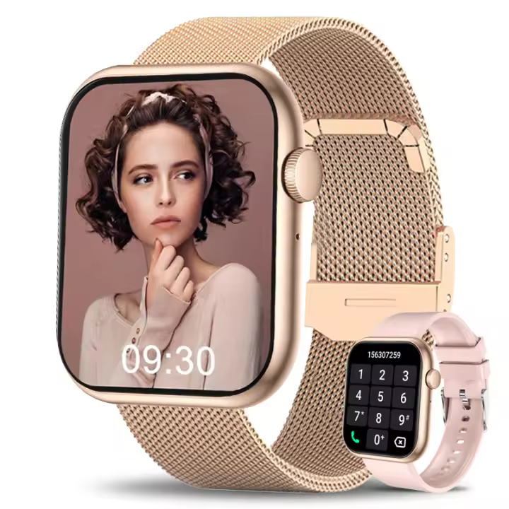 Arterial Resistant to Agua IP68 para Android and iOS Gift Perfecto Reloj Inteligente para Mujer with Función de Ritmo Cardíaco y Presión - 1