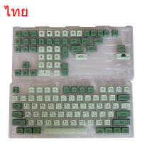 Teclas de perfil XDA para teclado mecánico, tapas de tecla de sublimación, té verde Matcha, tinte PBT, EN/KR/RU/Th/JA, 123 teclas - details 11