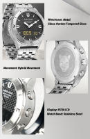 NORTH EDGE Snow Leopard reloj outdoor para hombre barómetro brújula temperatura 50m impermeable - details 7