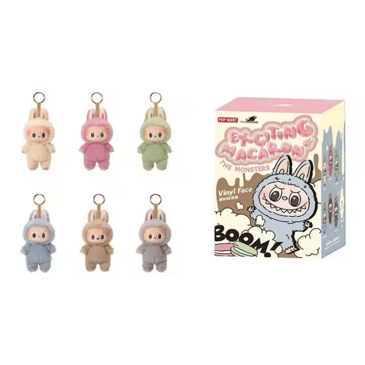 POP MART LABUBU LOS MONSTRUOS v1 EMOCIONANTE MACARON Muñeco Peluche Sorpresa Juguete Kawaii Macarone - 1