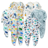 Bodysuit Para Bebés Niños Y Niñas De Algodón 100% Con Cuello En V Y Botones Cubiertos De Manga Larga Para 0-12 Meses Ropa De Bebé Primavera Otoño - details 10
