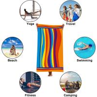 Toalla de playa de microfibra, Toalla de baño absorbente, protector solar grande de secado rápido para adultos, viaje, piscina, patrón de tortuga azul 27*55 - details 3