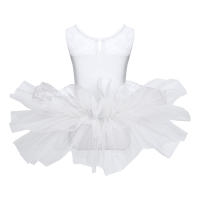 Vestido de baile de Ballet para niñas, sin mangas, lentejuelas brillantes, leotardo de malla, tutú, Ropa de baile, gimnasia, patinaje, disfraz de escenario actuación - details 27