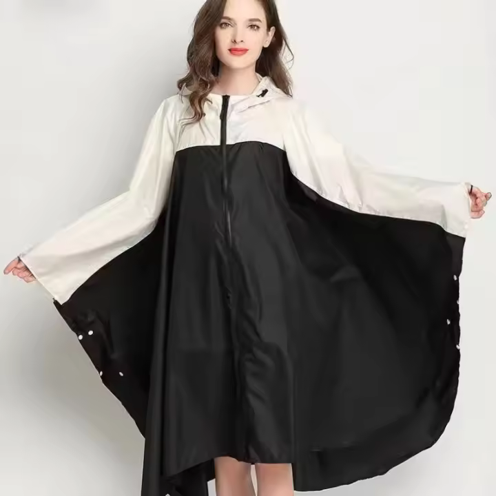 Nuevo Chubasquero para motocicleta para hombre y mujer, chubasquero ligero, Poncho, capa impermeable, chubasqueros para adultos, motociclista, senderismo, ropa impermeable a prueba de viento - 1