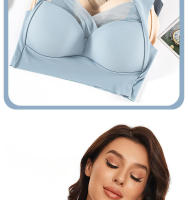 Chaleco de talla grande seleccionado, ropa interior sin aro de acero, pliegue lateral delgado, colección secundaria para realzar el busto, sujetador usable. - details 8