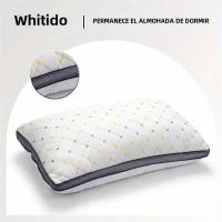 Almohada ortopédica Cervical para el cuello, ayuda a dormir y protege la almohada para el cuello, almohada de masaje de Spa de fibra de soja para el hogar para dormir - details 0