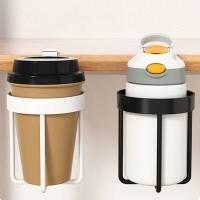 Portavasos con Clip 2 en 1 para ahorro de espacio, estante para tazas de escritorio resistente al agua y a prueba de óxido, estantes flotantes para tazas duraderos, escritorio - details 9