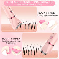Epilador 3 en 1 para Mujeres Hatteker Carga Rápida, Sin Dolor, Uso en Seco y Húmedo para Cara, Cuerpo, Piernas Aparato de Peluquería de Marca China - details 3