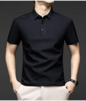 Novedad de verano, polo de manga corta con cuello, camiseta informal versátil de diseño fino de color sólido simple y a la moda para hombre - details 0