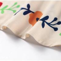 OUWU Conjunto de Top corto estampado para mujer, manga elegante con volantes, cuello cuadrado, sin mangas, Falda plisada de cintura alta, nuevo para 2024 - details 10