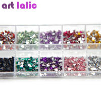 Diamantes de imitación cuadrados en forma de corazón para decoración de uñas, gemas de cristal con funda para puntas acrílicas, Gel UV, 3000 piezas - details 5