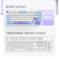 El macro del eje verde define el teclado del juego Teclado mecánico luminoso de colores mezclados - details 20