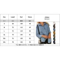 Camisas de manga larga para mujer, camisas informales con cuello vuelto, otoño - details 0
