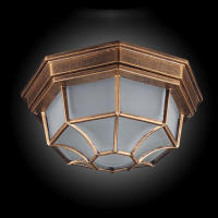 Lámpara de techo empotrada de vidrio esmerilado rústico para exteriores, luces de patio, balcón, jardín, estilo europeo, accesorio de tasa IP Exterior - details 2