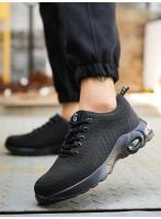 Zapatos de seguridad laboral antideslizantes con puntera de acero para hombres, a prueba de pinchazos, transpirables - details 12