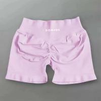pantalones cortos clásicos de verano para mujer, pantalones cortos deportivos de yoga para correr, gimnasio, transpirables, cómodos, de cintura alta, sin costuras, pantalones cortos de yoga de secado rápido - details 9