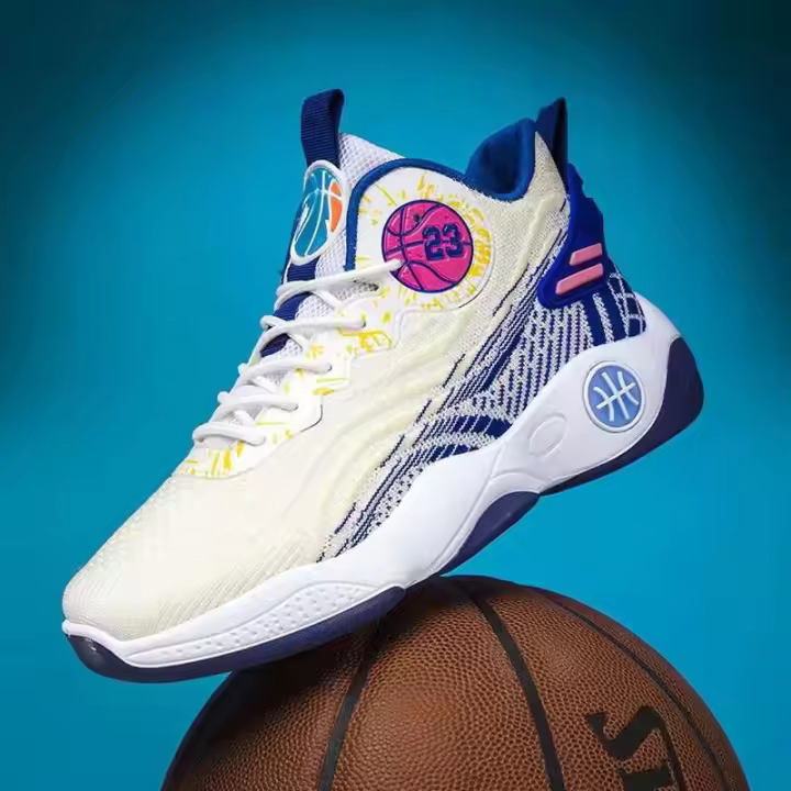 Zapatillas de baloncesto deportivas informales para hombre, cómodas y ligeras, logotipo de verano, plantillas de goma que aumentan la altura - 1