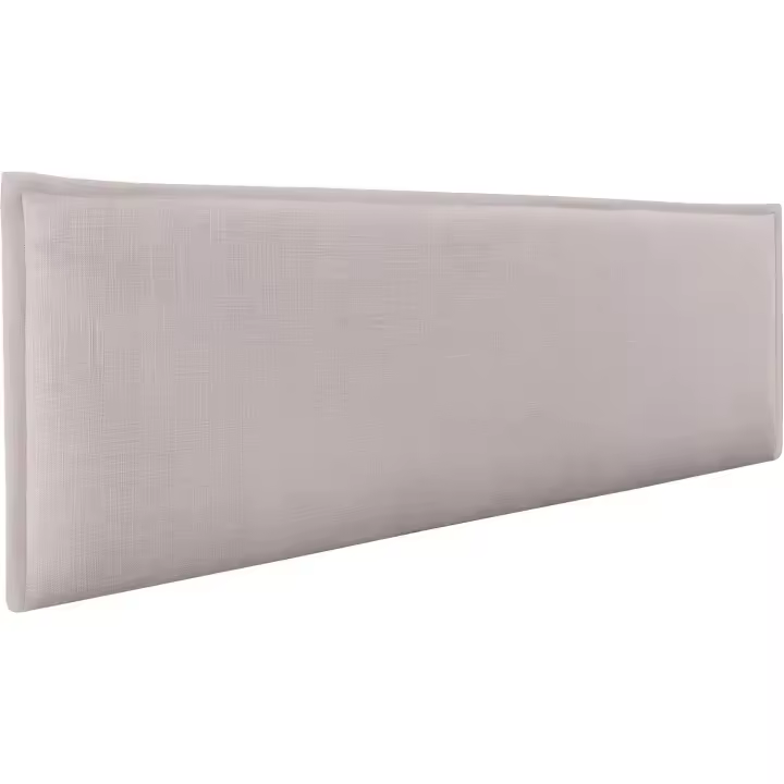 Cabecero de Lino Natural Liso con Ribete Cabezal Tapizado Cama Dormitorio Moderno Top Trending (Beige, 160cm (Camas 150/160)) - 1