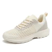 Zapatillas de deporte de moda de las mujeres ahuecadas hacia afuera ultra ligeras grandes de malla transpirable zapatos casuales de los zapatos de las mujeres - details 38