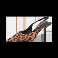 Nuevo nicho retro de gama alta con estampado de leopardo tacones altos temperamento elegante tacón fino sandalias puntiagudas - details 22