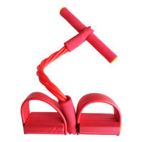 Bandas de resistencia de 4 tubos para Fitness, ejercitador de Pedal de látex, expansor de cuerda para sentarse, bandas elásticas, equipo de Yoga, entrenamiento de Pilates - details 4