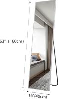 153x50cm Espejo de pie Grande, Espejo de Cuerpo Entero Pared Rectangular, Espejo Cuerpo Entero Pared LED, Espejo Pared vestidor, Dormitorio, Negro - details 93