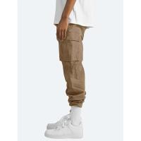 Temu Shein Pantalones Cargo para Hombre Deportes Color Sólido Cordón Multi-Bolsillo - details 17