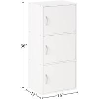 Estantería con 3 Repisas en Madera MDF Color Blanco - details 2
