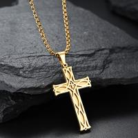 Collar Unisex de Acero de Titanio Cruza con Lazo Irlandés Longitud de 60CM - details 2