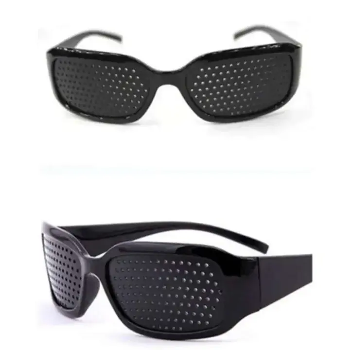 Nuevo Protección ocular para deportes al aire libre My Nail, gafas perforadas negras, gafas de sol con agujeros pequeños - 1