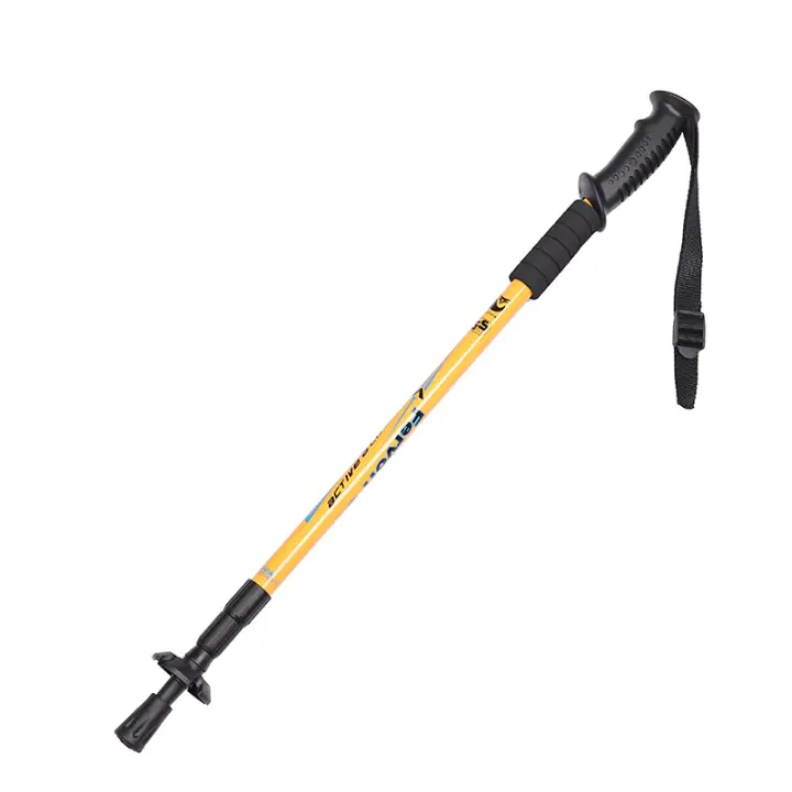 Bastones ergonómicos ajustables para caminar: diseño telescópico ligero y compacto con bloqueo de palanca de seguridad, perfecto para senderismo - 1