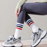 Calcetines de Yoga con cinco dedos divididos para mujer, medias profesionales de Pilates, de algodón, antideslizantes, de tubo medio, para interiores, baile, Fitness y deportes - details 16