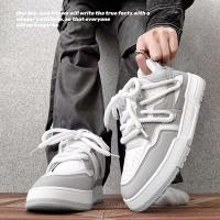 Zapatos de skate informales para hombre, zapatos de tabla negros de moda para caminar - details 5