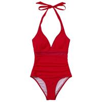 New Sexy Deep V One Piece Swimsuit Women Mesh Backess Swimwear Female Monokini Bathers Bathing Suits Summer Beach Wear - details 44