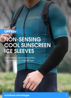 WEST BIKING-Mangas de compresión para ciclismo, protección solar UV, para deportes al aire libre, de seda de hielo, para correr y pescar - details 0