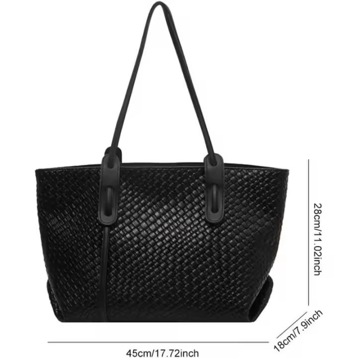 Bolso de Tela Grande Bolso de Mano de Cuero Vegano Bolso de Playa de Verano - 1