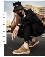 Zapatos Casuales de Cuero para Hombres Versátiles de Verano, Transpirables, Tamaño Grande - details 13