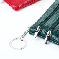 Monedero pequeño de cuero PU clásico para niña, cartera multifuncional con cremallera, monedero coreano, tarjetero - details 0