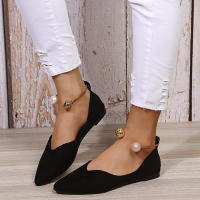 Zapatos planos de punta estrecha con estampado de leopardo para mujer, zapatillas informales transpirables sin cordones para exteriores, 2022 - details 12