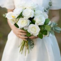 Flores artificiales para manualidades, ramos de boda, centros de mesa